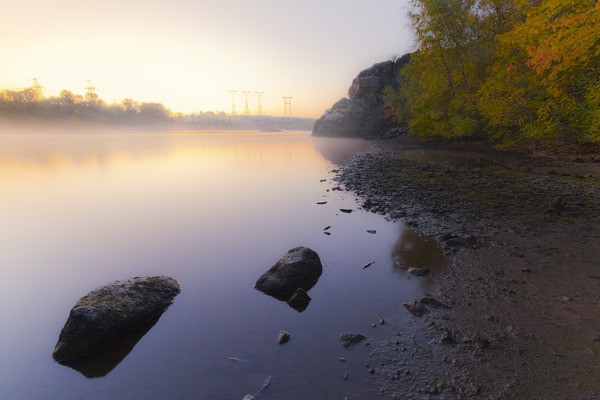 Artem Nosenko: fog city shore sun water